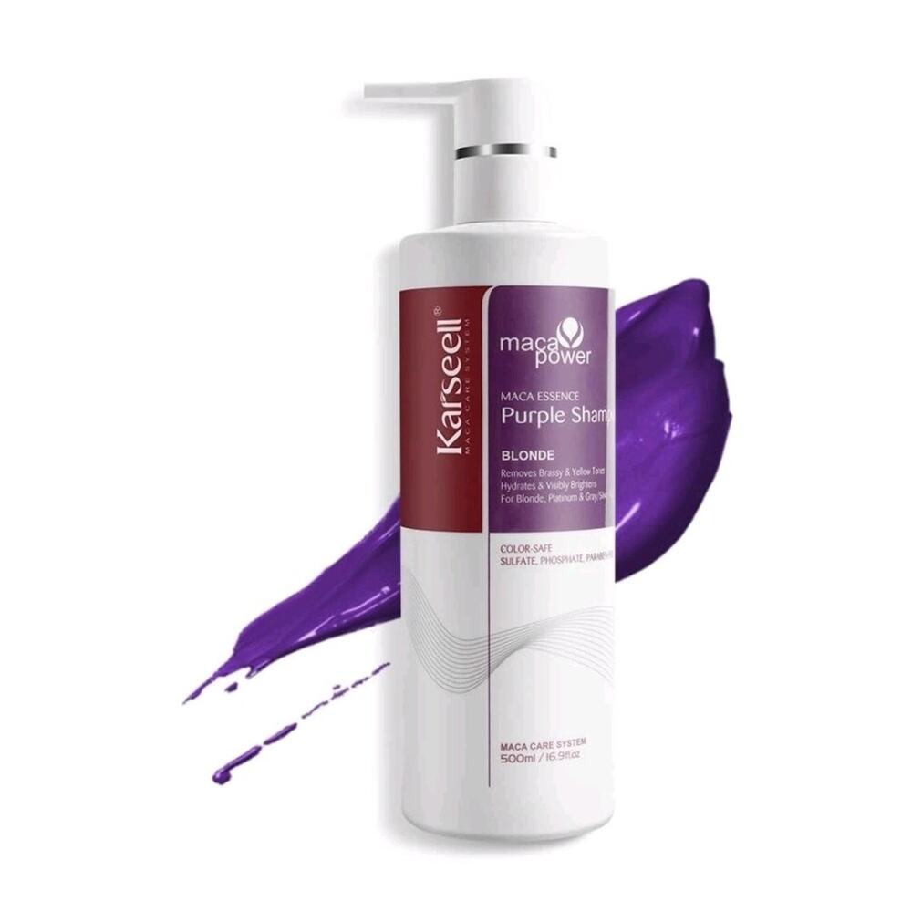 Karseell Purple Shampoo for Blonde Silver Gray Highlighted Hair Professional Neu